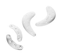 VALICLUD 2pairs Iron Shoe Sole Heel Taps Sole Heel Plate Replacement for Shoes Metal Repair Taps Savers for Boots Savers