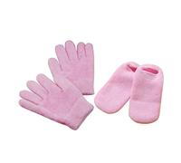 VALICLUD 2pairs Moisturizing Gloves and Socks with Essential Oil Infused Gel for Repairing Dry Cracked Hands and Feet One Fits and Self-Care