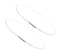 VALICLUD 2Pc Stainless Steel Washer Door Seal Clamp Spring Ring 34Cm Universal Fit Replacement for Front Load Washing Machines Leak-Proof Seal Suitable for Washer Dryer Parts