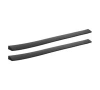 VALICLUD 2pcs 50cm Black Silicone Water-Blocking Door Threshold Strip 1.6cm High Bathroom Shower and Kitchen Sink Splash Guard Water Barrier