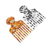 VALICLUD 2pcs Acetate Hair Pick Comb for Curly Afro Braids Wigs Styling and Detangling Static Fine Teeth Balayage Parting Tool for Salon and Travel Use