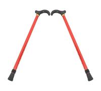 VALICLUD 2pcs Adjustable Aluminum Alloy Walking Stick Cane with Secure Lock Mechanism and Anti-slip Tip for Seniors, Retractable Height Walking Cane for Hiking and Daily Walks