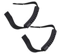 VALICLUD 2Pcs Adjustable Non-slip Vehicle Support Handle for Elderly and Disabled Car Standing Aid with Ergonomic Grip Nylon Strap Easy Installation Window Frames for Assistance and