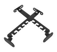 VALICLUD 2pcs Adjustable Sliding Window Locks for Safety, Black Plastic Steel and Aluminum Alloy Window Track Restrictors with 5-Level Stop, Childproof Security Locks for Home and Balcony