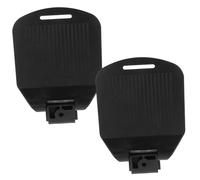 VALICLUD 2pcs Adjustable Wheelchair Footrests Elevating Footplates with Pa Pedals for Stable Support and Heavy-Duty Bearing Capacity Suitable for Patients with Lower Limb Movement Disorders