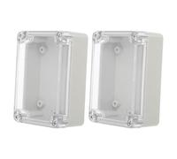 VALICLUD 2pcs Alarm Waterproof Box Electrical Project Box Abs Waterproof Enclosure with Cover Easy Installation Versatile Application for Outdoor Alarm Systems