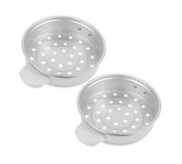 VALICLUD 2pcs Aluminum Steamer Insert for Rice Cooker Small Steaming Basket for Vegetables Dumplings Seafood Versatile Rice Cooker Steamer