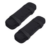 VALICLUD 2pcs Armrest Pad Memory Sponge Pad for Chair Black Polyester Pu Memory Sponge Velour Cover Easy to Install Carpal Tunnel Symptoms for Work and Reading Elbows Arms