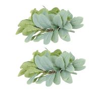 VALICLUD 2Pcs Artificial Leaf Wreaths Hanging Greenery Decor for Front Door Indoor Outdoor Use Faux Garland Adornments for Home Party Festival Decoration