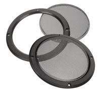 VALICLUD 2pcs Audio Speaker Net Car Loudspeaker Net Iron Mesh Protective Cover Repair and Fix Easier Not Easy to Deform for Audio Modification Black