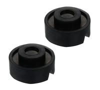 VALICLUD 2pcs Auto Lift Jack Stand Rubber Pad Heavy Duty Rubber Pads Wear Resistant Stabilize Black Pattern Style Random for Wide Range of Applications