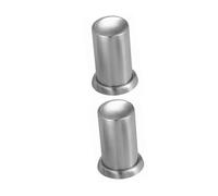 VALICLUD 2pcs Automatic Toothpick Dispenser Stainless Steel Press-open Toothpick Holder Straight Design Modern Minimalist Storage Box for Home Restaurant Office Use