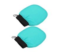 VALICLUD 2Pcs Bath Exfoliating Gloves Lightweight Deep Clean Scrubbing Mitts for Body Skin Care Durable Rayon Material for Arms Legs Chest and Back Refresh Your Skin