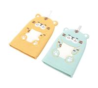 VALICLUD 2pcs Bath Mitts Cute Cartoon Tiger Exfoliating Shower Gloves Soft Body Scrubbing Towels for Bathing Bath Accessories