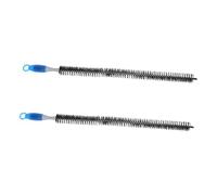 VALICLUD 2Pcs Bendable Engine Cleaning Brush with Long Handles for Car Engine Oil Grime and Carbon Removal Flexible Radiator and Air Conditioning Coil Cleaner for Auto Detailing and