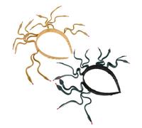 VALICLUD 2pcs Bendable Snake Headband Egyptian Queen Costume Accessory Goddess Headpiece Medusa Snake Hair Fastener Halloween Party Wear