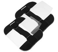 VALICLUD 2pcs Black Elastic Armband Badge Holders with Sturdy PVC and Lightweight Nylon Material, Protective Covers for Security Staff and Emergency Workers