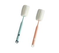 VALICLUD 2pcs Bottle Sponge Brush Set with Extended Handle Multipurpose Water Bottle Soft Non-scratch Cup Cleaning Brushes for Travel and Home Use