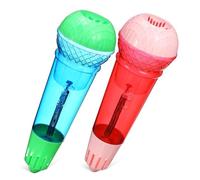 VALICLUD 2pcs Boys and Girls Echo Microphone Toy Realistic Voice Amplifying Simulation Mics No Batteries Required for Pretend Play Parties Family Gatherings