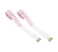 VALICLUD 2pcs Braille Tape Measure for Blind Soft Flexible Measuring Tape with Tactile Markings for Vision Impaired Accurate Learning Tool Portable Measuring Aid