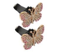 VALICLUD 2pcs Butterfly Car Vent Clips Bling Rhinestone Aromatherapy Diffuser Stylish Air Freshener for Women Decorative Car Accessories for Creating Pleasant Atmosphere
