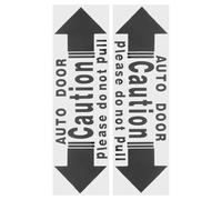 VALICLUD 2pcs Car Door Warning Stickers with Clear Safety Reminder Text Auto Decals for Front and Rear Doors Protective Reflective Decals Read Safety Message Signs