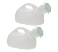 VALICLUD 2pcs Car Urinal Portable Plastic Urinals for Men Mens Travel Bedside Urine Container Pee Jug for Car Patient Bedpan