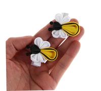 VALICLUD 2Pcs Cartoon Bee Hair Clips for Fine Hair Small Accessories Lightweight Barrettes for Women and Cute Fashionable Decorations with Secure Hold Gift for Birthdays and Holidays