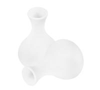 VALICLUD 2Pcs Ceramic Bud Vases DIY Painting for Family Creative Fun Modern White Medium Flower Vase for Home Decor Parent Activity Craft for Table Centerpieces and Artistic Expression