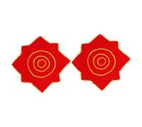 VALICLUD 2Pcs Chinese Dance Handkerchiefs with Inner Ring Multi-function Performance Props for Party and Stage Lightweight Soft with Water Drop Lace Easy to Rotate and Reusable