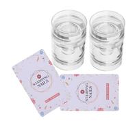VALICLUD 2pcs Clear Silicone Nail Art Stamping Kit French Tip Jelly Printer for Intricate DIY Manicure Designs Durable Tool for Creative Nail Art and Travel Friendly Use