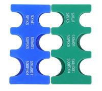 VALICLUD 2pcs Coin Sorters Coin Organizer Holder Abs Material Lightweight Stylish Hard Case with Marked Slots for Denominations Easy to Clean for Occasions