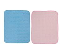 VALICLUD 2pcs Cooling Mat for Rabbits and Hamsters, Washable Polyester Cloth Pet Bed Mat with Rapid Heat Dissipation and Environmental Protection, Summer Cooling Pad for Small Pets