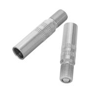 VALICLUD 2pcs Copper Chrome Plated Bikes Valve Stem Extenders Tire Air Valve Caps for Motorcycle Car Tire Stem Extension for Tight Spaces and Easy Inflation