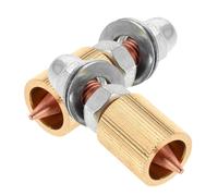 VALICLUD 2PCS Copper Collet Dent Puller Chuck for Car Body Repair Automotive Sheet Metal Clamp Head Versatile Welding Accessory for Collision and Workshop Use