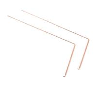 VALICLUD 2pcs Copper Dowsing Rod for Treasure Hunting and Ghost Detection, High Sensitivity Copper Rod with Team-friendly Design, Size 30x11.5x0.5cm, for Outdoor Spiritual Divining