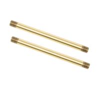 VALICLUD 2pcs Copper Hollow Tube with External Threads Straight Lamp Stem for DIY Lighting Parts Hardware Hollow Design for Internal Wiring Versatile Wall Light Fixture Connector