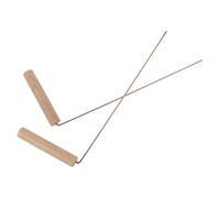 VALICLUD 2pcs Copper Rods Dowsing Rods Made of Brass and Wood, Sturdy and Comfortable Use for Divination and Camping, Outdoor Tool for Ghost Hunting and Gold Locating