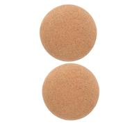 VALICLUD 2pcs Cork Massage Balls 6Cm Diameter Muscle Roller Ball for Back Neck Waist Therapy Yoga Massage for Fitness Deep Tissue Self- Release and Relaxation