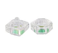 VALICLUD 2pcs Crystal Nail Art Cups Lid Mini Acrylic Containers Manicures Liquid Powder Holders Suitable for Nail Technicians and Home Use
