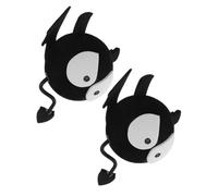 VALICLUD 2pcs Cute Cartoon Small Devil Car Roof Antenna Decoration Toppers Plastic Bat Accessories for Vehicle Exterior Automotive Antenna Halloween Car Ornament