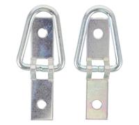 VALICLUD 2pcs D Ring Tie down Anchor Surface Mount D-ring Alloy Silver for Suvs and Boats, Hauling, Heavy Duty Transportation