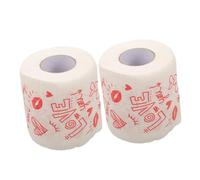 VALICLUD 2pcs Decorative Toilet Paper for Valentines Day Soft Paper Tissue with Unique Prints for Holiday Bathroom Decor and Festive Party Use Practical and Easy to Dispense