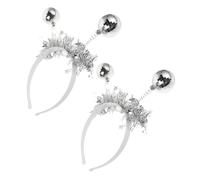 VALICLUD 2pcs Disco Ball Headband Alien Boppers for Role Play Year Eve Party Concerts Carnivals Halloween Versatile Masquerade Accessories for All Ages