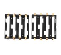 VALICLUD 2pcs DIY Parallel Connection Lithium Battery Box, Lightweight Plastic and Alloy Battery Holder with Stable Output Assurance, for Outdoor Use and Birthday Events