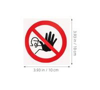 VALICLUD 2pcs Do Not Enter Stickers Warning Signs Workshop Safety Labels Vinyl Break-resistant Quick Installation Adhesive Warning Signs for Workshop Setting
