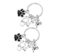 VALICLUD 2pcs Dog Compassion Keychain Pet Doctor Keyring Paw Charm Keepsake for Veterinarians and Dog Lovers Adorable for Pet Owners