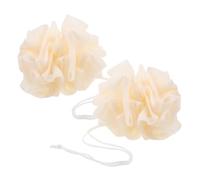 VALICLUD 2pcs Dual-sided Exfoliating Bath Ball Portable Compact Travel Exfoliating Ball Soft Resilient Material for Men Women