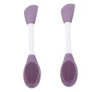 VALICLUD 2pcs Dual Sided Silicone Mask Applicators for Easy Facial Mask Application for Hard to Reach Areas Comfortable Durable Beauty Tools for Skincare Routine