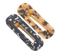 VALICLUD 2pcs Durable Hair Clips for Women and Smooth Surface Hair Barrettes and Leopard Print for Daily Use and Special Occasions